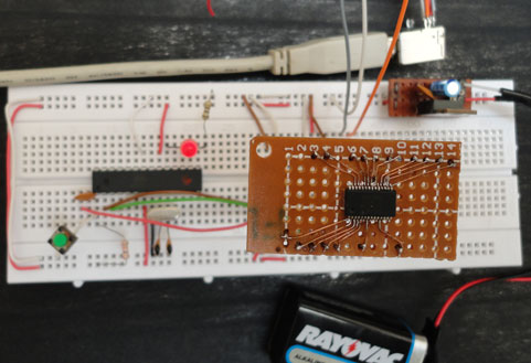 Arduino en breadboard